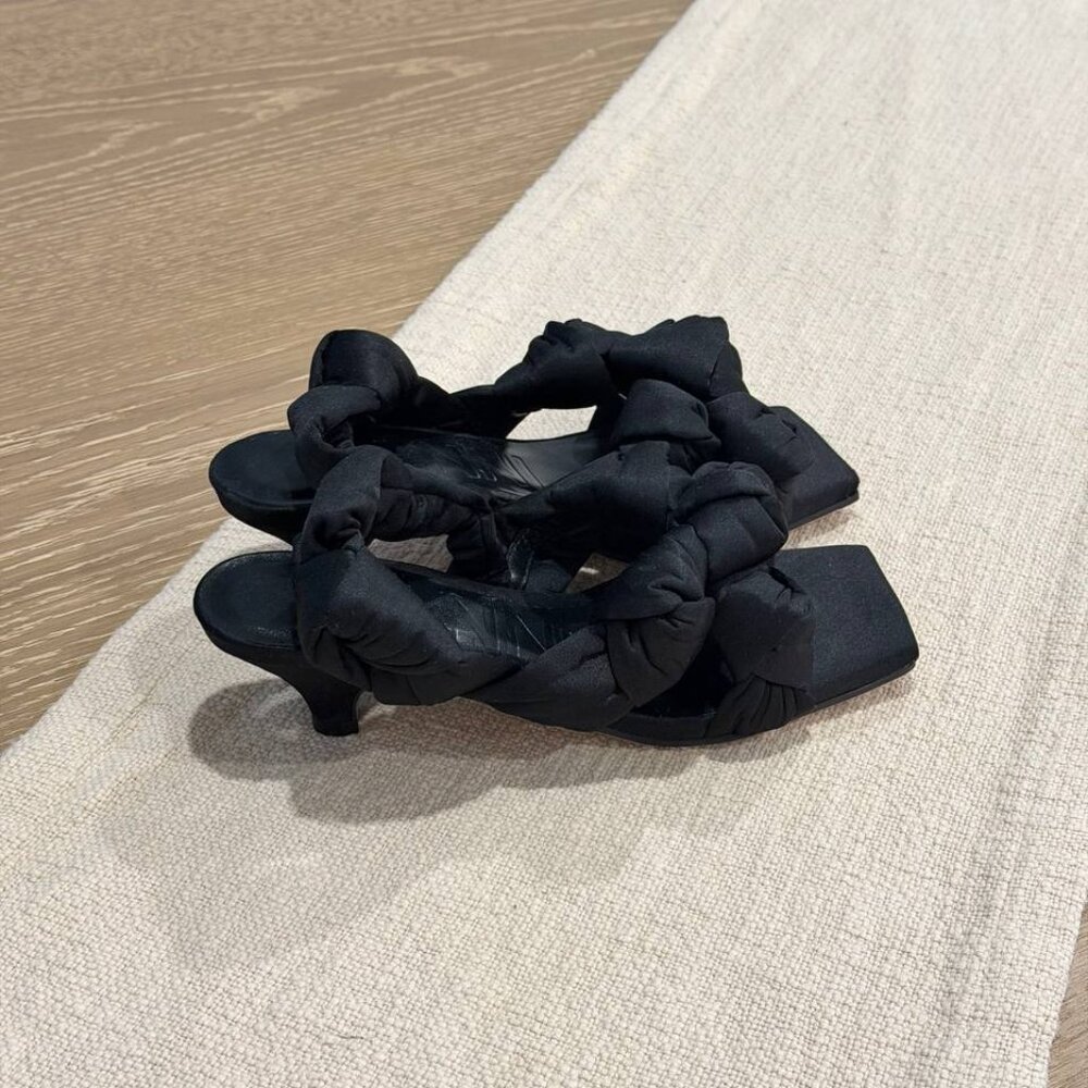 Ganni Black Kitten Heels Square Toe shoes, US 7.5 - Picture 4 of 4